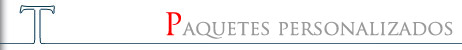 Paquetes Personalizados